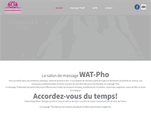 Tablet Screenshot of massages-thai.com